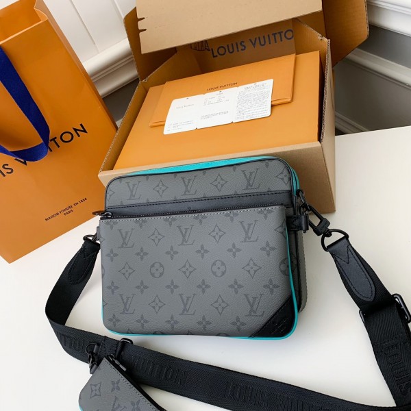 Louis Vuitton Trio New Men’s colour-matching postman bag M11648  Size：25*18.5*7cm