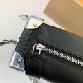 「#3348」Louis Vuitton New SIDE TRUNK full leather medium size handbag  M11350  Size：21*14*6cm