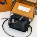 「#3348」Louis Vuitton New SIDE TRUNK full leather medium size handbag  M11350  Size：21*14*6cm
