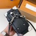 「#3348」Louis Vuitton New SIDE TRUNK full leather medium size handbag  M11350  Size：21*14*6cm