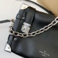 「#3348」Louis Vuitton New SIDE TRUNK full leather medium size handbag  M11350  Size：21*14*6cm