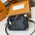 「#3348」Louis Vuitton New SIDE TRUNK full leather medium size handbag  M11350  Size：21*14*6cm
