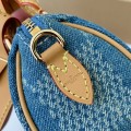 「#3350」Louis Vuitton The new SPEEDY 18bandouli ère tannin denim handbag  N40682  Size：18*12*10cm