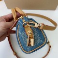 「#3350」Louis Vuitton The new SPEEDY 18bandouli ère tannin denim handbag  N40682  Size：18*12*10cm