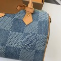 「#3351」Louis Vuitton The new SPEEDY 25bandouli ère tannin denim handbag  N40700  Size：25*15*15cm