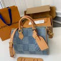 「#3351」Louis Vuitton The new SPEEDY 25bandouli ère tannin denim handbag  N40700  Size：25*15*15cm