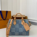 「#3351」Louis Vuitton The new SPEEDY 25bandouli ère tannin denim handbag  N40700  Size：25*15*15cm