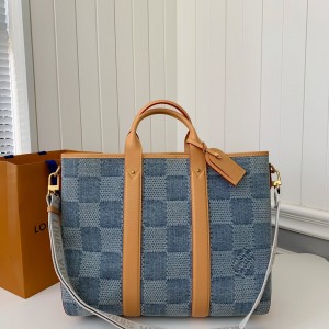 「#3352」Louis Vuitton New Weekend TOTE tannin jean bag  N40702  Size：43*34*17.5cm