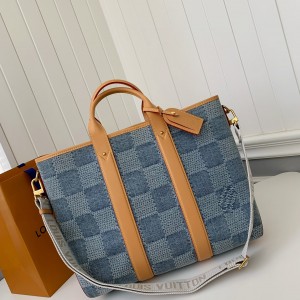 「#3352」Louis Vuitton New Weekend TOTE tannin jean bag  N40702  Size：43*34*17.5cm