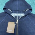 「#3374」4ss Reversible Classic Hooded Zipper Cardigan