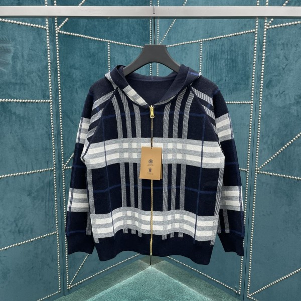 「#3374」4ss Reversible Classic Hooded Zipper Cardigan