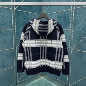 「#3374」4ss Reversible Classic Hooded Zipper Cardigan