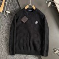 「#3377」Louis Vuitton Beaded Checkerboard Crew Neck Sweater