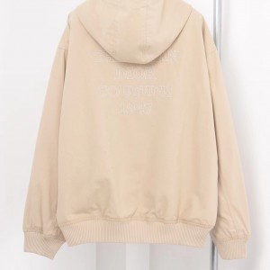 「#3383」Dior monogram embroidered zip-up hooded jacket