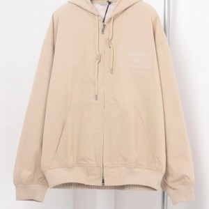 「#3383」Dior monogram embroidered zip-up hooded jacket