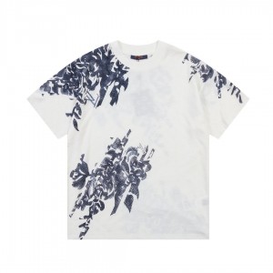 「#3384」Louis Vuitton Presbyterian Jacquard Doodle Logo t-shirt