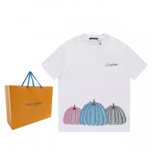 「#3405」Louis Vuitton Pumpkin Printed Short Sleeve