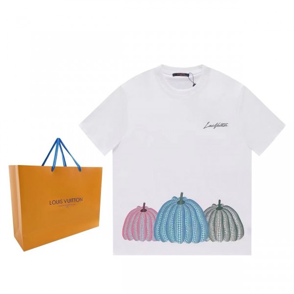 「#3405」Louis Vuitton Pumpkin Printed Short Sleeve