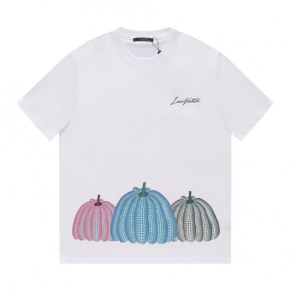 Louis Vuitton Pumpkin Printed Short Sleeve