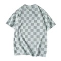 「#3413」Louis Vuitton checkered T-shirt