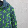 「#3429」Louis Vuitton 24 new colorful yarn full print hooded cardigan