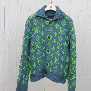 「#3429」Louis Vuitton 24 new colorful yarn full print hooded cardigan