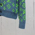 「#3429」Louis Vuitton 24 new colorful yarn full print hooded cardigan
