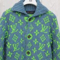 「#3429」Louis Vuitton 24 new colorful yarn full print hooded cardigan