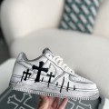 「#3438」Chrome Hearts x Nike Air Force 1 sneakers