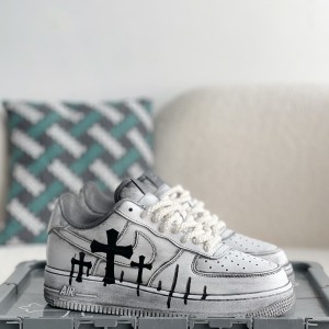 「#3438」Chrome Hearts x Nike Air Force 1 sneakers