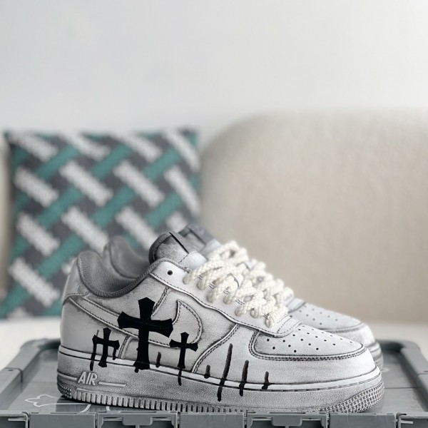 「#3438」Chrome Hearts x Nike Air Force 1 sneakers
