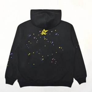 「#3459」Sp5der black v2 hoodie