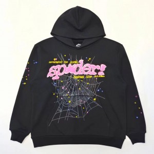 「#3459」Sp5der black v2 hoodie