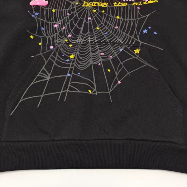 Sp5der black v2 hoodie