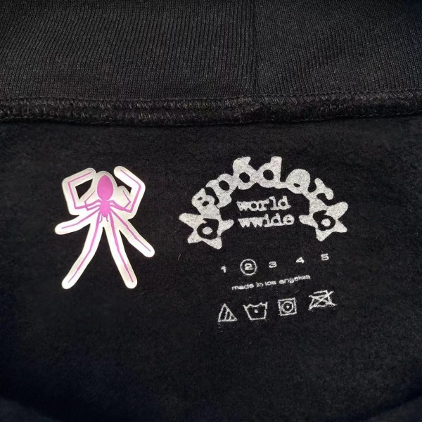Sp5der black v2 hoodie