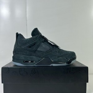 「#3479」Jordan Air Jordan 4 retro kaws suede lightweight wear-resistant non-slip mid-top