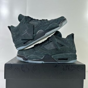 「#3479」Jordan Air Jordan 4 retro kaws suede lightweight wear-resistant non-slip mid-top