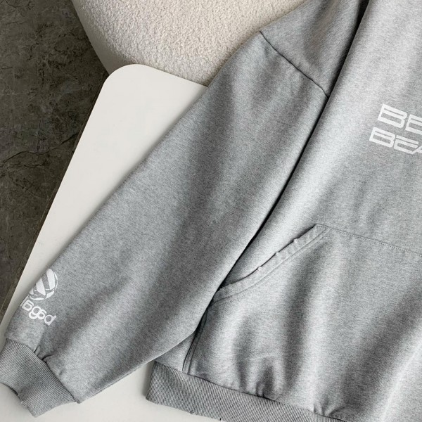 Balenciaga logo print sports hooded sweatshirt