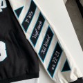 「#3485」OFF-WHITE xAc Milan FW22 Collaborative Colorblock Baseball Jacket