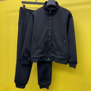 「#3486」Louis Vuitton obscure jacquard zip-up casual sports suit