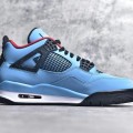 「#3492」Jordan Air Jordan 4 retro collaboration ice blue wear-resistant non-slip mid-top