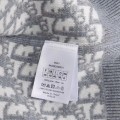 「#3498」Dior all-over jacquard reversible wool zip-up hoodie