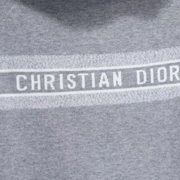 Dior all-over jacquard reversible wool zip-up hoodie
