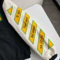 「#3499」OFF-WHITE  FW22  Logo embroidered single-breasted Baseball uniform