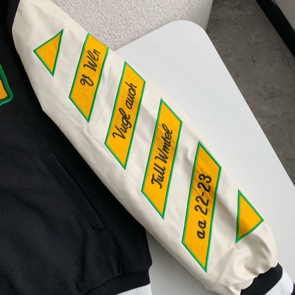 OFF-WHITE  FW22  Logo embroidered single-breasted Baseball uniform