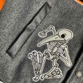 「#3501」OFF-WHITE  FW21  Alphabet pattern Baseball uniform
