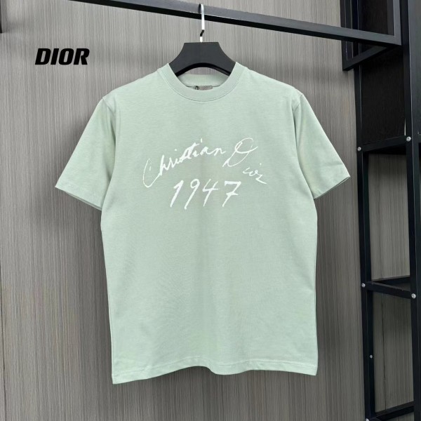 「#3503」Dior flocked letter print short sleeve