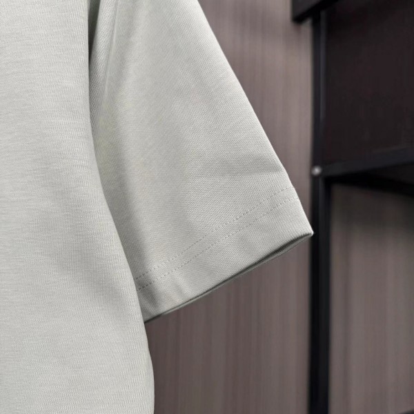 Dior flocked letter print short sleeve