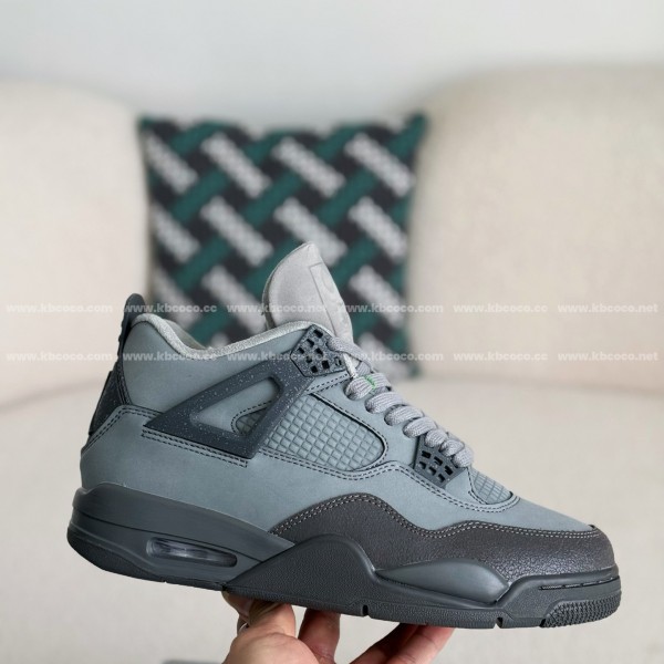 Jordan Air Jordan 4 retro kaws suede lightweight wear-resistant non-slip mid-top