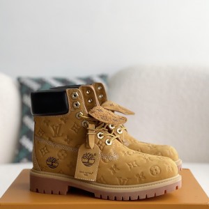 「#3514」Louis Vuitton x Timberland yellow bootsMartin bootsboots